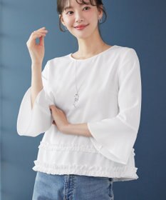 Tiaclasse L 【ブラウス×パンツ2点ット】フリルデザインセットアップ