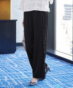 Tiaclasse L 【ブラウス×パンツ2点ット】フリルデザインセットアップ