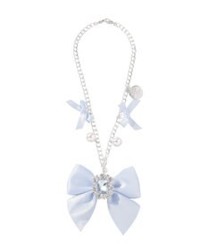 Maison de FLEUR ブルーマニアビジューリボンチャーム