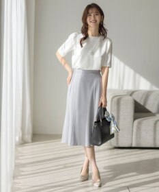 ANY SIS L 【UVカット・接触冷感・吸水速乾】スマートビューティストレッチ  フレアスカート