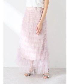 earth music&ecology ティアードフリルチュールスカート