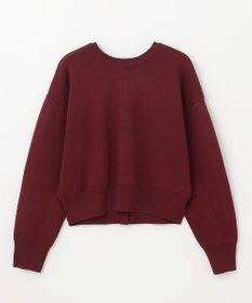 ANY L 【前後着用可能/洗濯機可】２WAYパールニットカーディガン