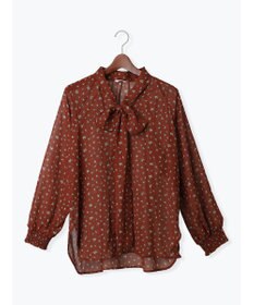 Te chichi パターンアソートシフォンボウタイブラウス《2025Autumn catalog vol.2 item》
