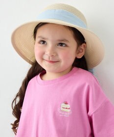 ANY KIDS 【UVカット】【日よけ付き】リボンブレードハット