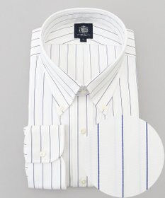 J.PRESS MEN 【KING SIZE】【PREMIUM PLEATS / 形態安定】スーピマコットンボールドストライプ ドレスシャツ / B.D.