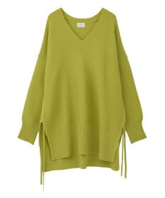 YECCA VECCA Vネックドロストデザインニット