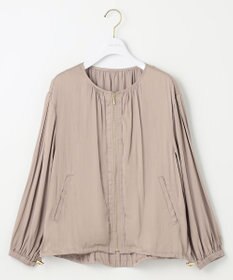 ANY SIS S 【接触冷感・速乾・UVカット】ツヤテロギャザー ブルゾン