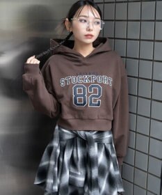 WEGO ロゴショートプルパーカー