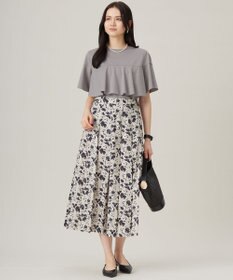 自由区 S 【接触冷感・UVカット・吸水速乾・抗菌防臭・洗える】ハイツイストポンチフレアディティール カットソー