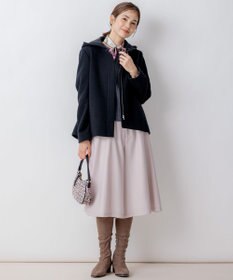 組曲 L 【WEB一部店舗限定】ウールジョーゼット キュロットパンツ