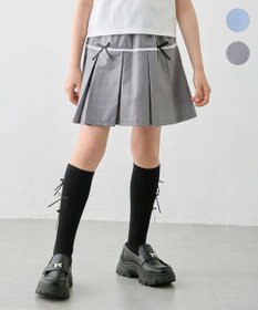ANY KIDS プリーツ ミニスカパン グレー