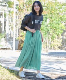 ANY 【UVケア】アソートロゴプリント ロングスリーブTシャツ