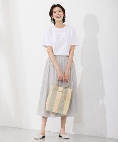 J.PRESS LADIES 【WEB限定・A4サイズ収納可】 マダガスカルラフィア トート バッグ