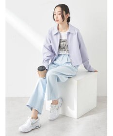 earth music&ecology ジップショートシャツ