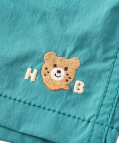 MIKI HOUSE HOT BISCUITS 【80-120cm】撥水素材 ワンポイント 5分丈パンツ