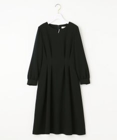 ANY SIS 【洗える】パール調ラインフレア ワンピース