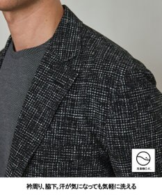 GOTAIRIKU 【吸汗速乾/シワになりにくい/ストレッチ/通気性】クールマックスサッカー シャツジャケット