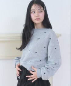 WEGO ハート総柄刺?スウェット
