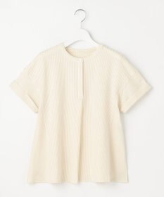 J.PRESS LADIES L 【洗える・抗菌防臭・吸水速乾】サッカージャージー フレンチスリーブ カットソー