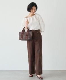 russet ナイロンラフィアデイリーミニトートバッグ《かごバッグ》(CE-1712)