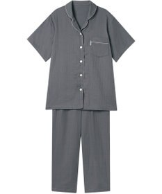 ワコール／睡眠科学 パジャマ 5分袖 半袖 綿100%(天綿)(本体) 二重ガーゼ 9分丈 レディース YDT144 睡眠科学／ワコール