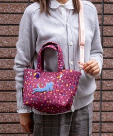 tsumori chisato CARRY きらネコてんてん ハンドバッグ 2way ショルダーバッグ