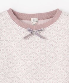 組曲 KIDS 【110-140㎝】 フロストフラワージャガード トレーナー