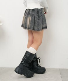 WEGO レースアップパテッドブーツ