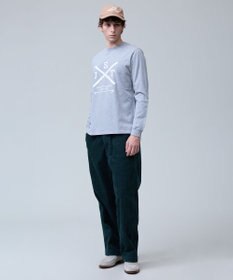 J.PRESS MEN 【NYUZELESS】SKI プリント ロングスリーブ Tシャツ