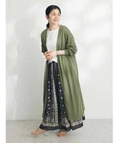 CRAFT STANDARD BOUTIQUE 裾スリットロングニットカーディガン