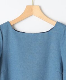 組曲 L ラメジャカード ボートネックワンピース