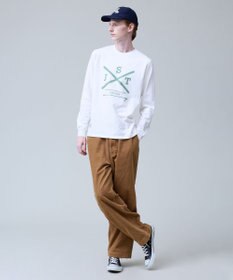 J.PRESS MEN 【NYUZELESS】SKI プリント ロングスリーブ Tシャツ