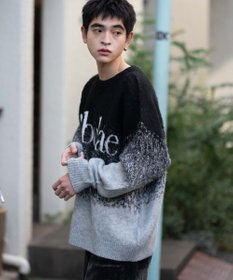 WEGO 【ユニセックス着用ITEM/MLサイズ展開】ファジーグラデーションプルオーバー