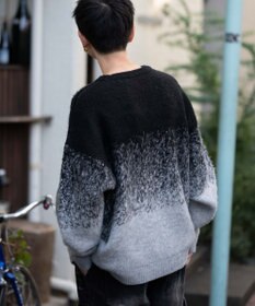 WEGO 【ユニセックス着用ITEM/MLサイズ展開】ファジーグラデーションプルオーバー