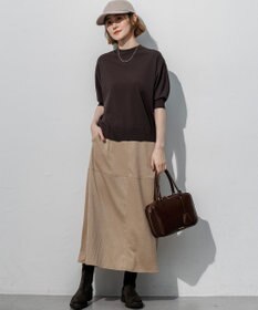 23区 【先行予約】セミマットフリゼ リラクシー ニット Tシャツ