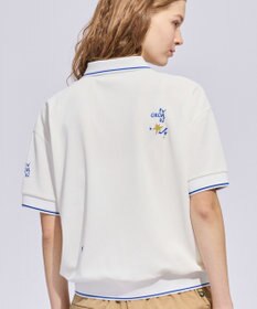 PW CIRCULUS 【WOMEN】ミニワッフル鹿の子ポロ ゴルフウェア レディース