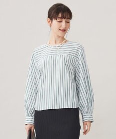 自由区 【洗える】SOMELOSクロップド丈 ブラウス