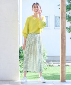 ANY スクエアプリントスカート