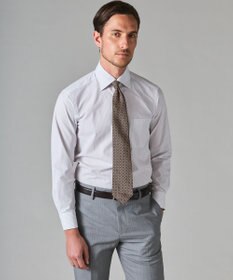 GOTAIRIKU 【形態安定】PREMIUMPLEATS_セミワイドカラー 通年ドレスシャツ（ストライプ）