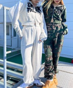 WEGO ロゴZIPショートパーカー