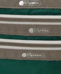 LeSportsac CLASSIC 3 ZIP POUCH/ラッシュメドウ/バーガンディC