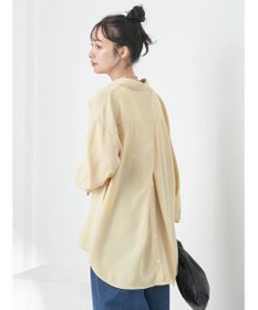 earth music&ecology バックボタンチュニック