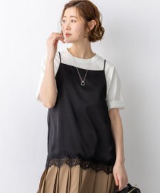 23区 L 【先行予約】サテンレースキャミソール