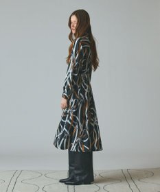 GRACE CONTINENTAL ベルトプリントシャツドレス