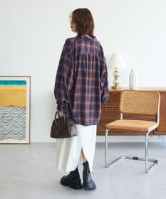 Green Parks ・ＥＬＥＮＣＡＲＥ　ＤＵＥ　チェックギャザーシャツ