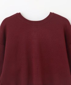 ANY L 【前後着用可能/洗濯機可】２WAYパールニットカーディガン