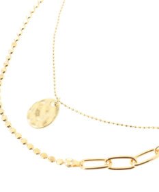 Green Parks ｅｖｅｒｙｗａｌｋ．２本セットクラフト調コインネックレス