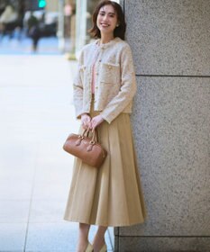 23区 L コットンポリエステルストレッチ オーバーサイズ ニット