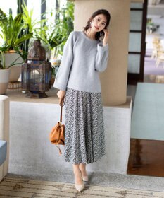 Tiaclasse L 【洗える】リラックス感のあるラグランスリーブニット