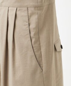 23区 L 【GOLD LABEL】クリスピーリネンストレッチ サスペンダーパンツ